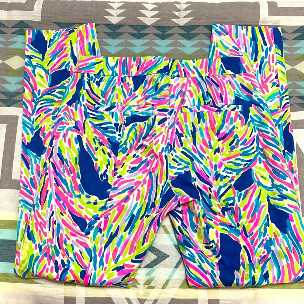 Lilly Pulitzer Kelly Indigo Palm pants - Picture 2 of 5